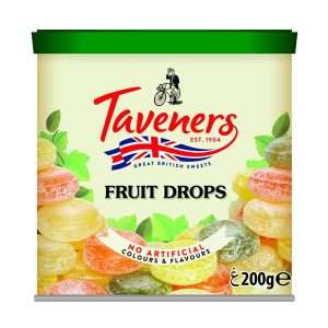 Taveners Fruit Drops 200g tin