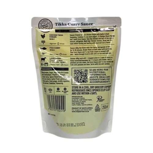 Ina Paarman Coat & Cook Tikka Curry 200ml Back